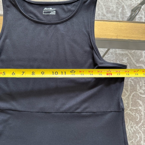 Eddie Bauer Aster Sleeveless Empire Waist Dress Black Size Medium - Picture 8 of 9